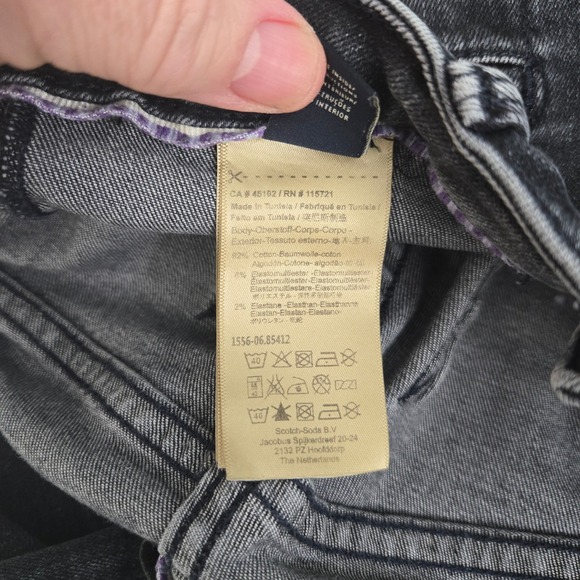 Scotch RBelle Amsterdams Blauw Girls 16 La Charmante Slim Jeans Washed Black - Picture 10 of 12